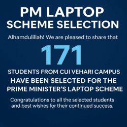  PM Laptop Scheme Selection – CUI Vehari Campus 